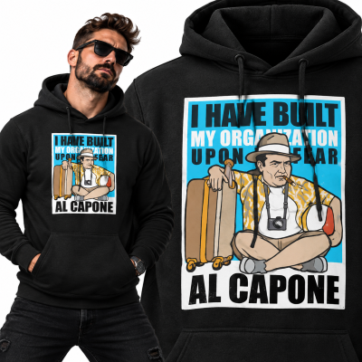 BLUZA ŚMIESZNA Z KAPTUREM AL CAPONE HOLIDAY